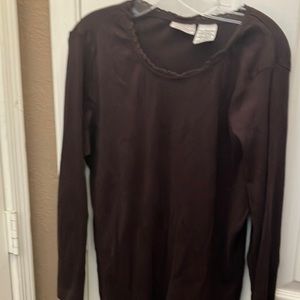 White stag long sleeved ribbed top 18w/20w